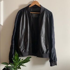 Emporio Armani bomber/members only leather jacket